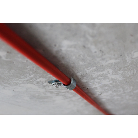 Metal conduit clip PFT with plastic insert Ø 8 mm steel zinc plated