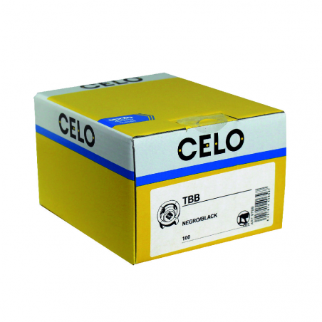 Plastic cable tie donut TBB for nail guns, black