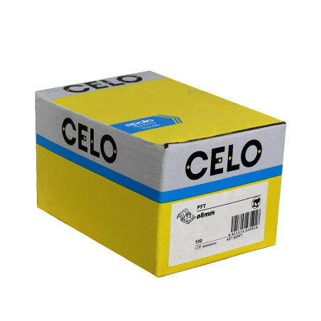 Metal conduit clip PFT with plastic insert Ø 8 mm steel zinc plated