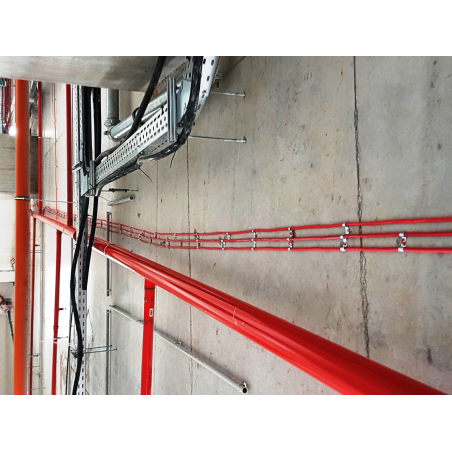 Metal conduit clip PFT with plastic insert Ø 8 mm steel zinc plated