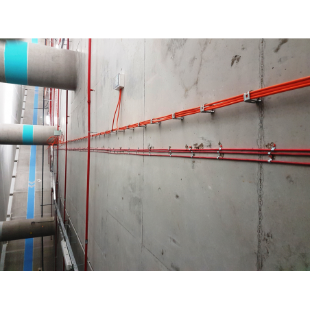 Metal conduit clip PFT with plastic insert Ø 8 mm steel zinc plated