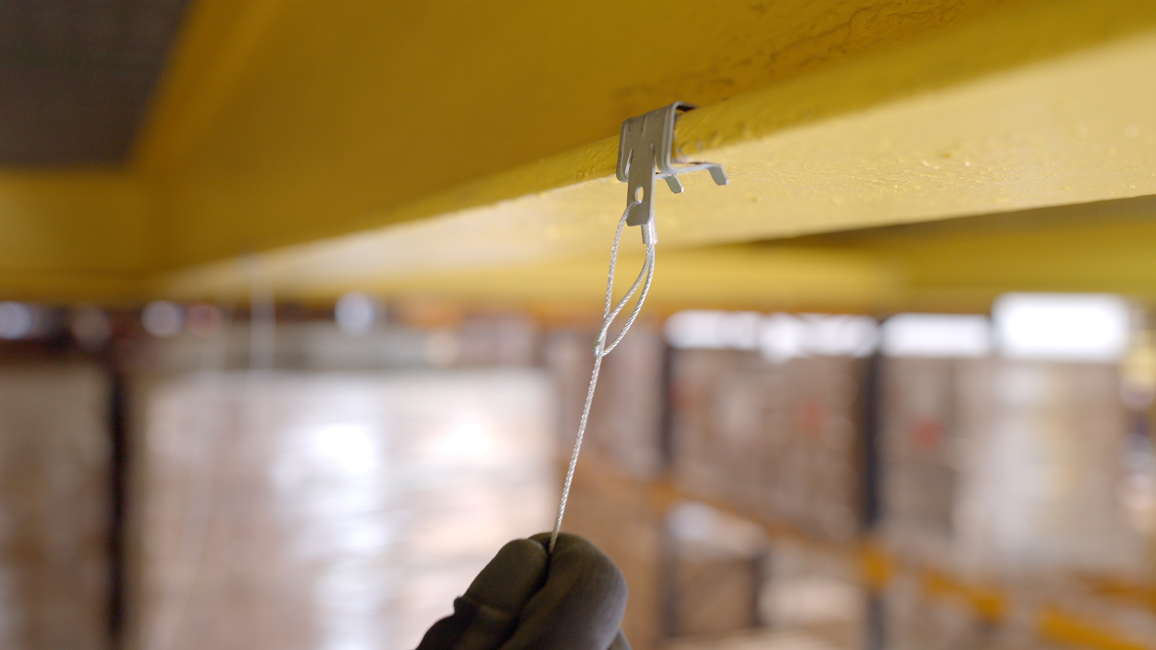 The LWFS being looped through the CAL beam clip